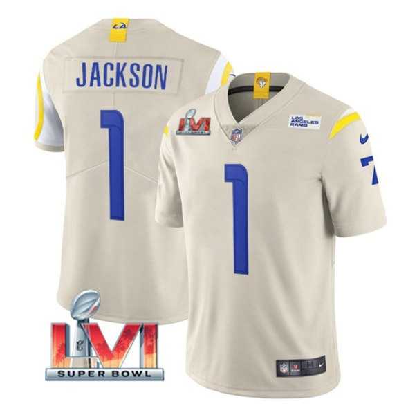 Nike Rams Men & Women & Youth 1 Desean Jackson Bone 2022 Super Bowl LVI Vapor Limited Jersey,We sell and wholesale Nike Rams Men & Women & Youth 1 Desean Jackson Bone 2022 Super Bowl LVI Vapor Limited Jersey on line form chian!